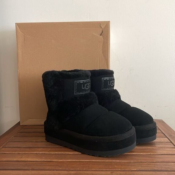 UGG Classic Cloudpeak Cold Weather Boots Black USA Women Size 9/UK 7/EU 40 - Picture 1 of 13